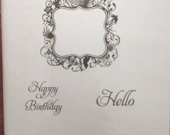 Aposentado Stampin up! Conjunto de 7 carimbos de montagem transparente Elementary Elegance _ Estampagem