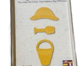 Accessoires d'été pour poupée Sizzix Ellison, coupe épaisse, vintage