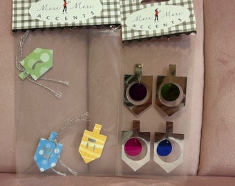 New MERI MERI Accents Sticker Set - Hanukkah Dreidel - Paper Crafts Embellishment - Scrapbook