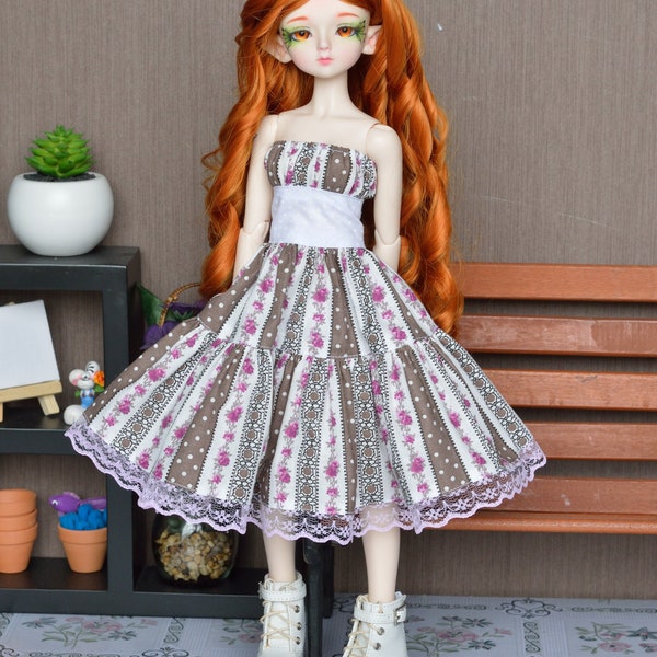 Robe Candy bande de fleurs et poids [BJD MSD 1/4 = Kid delf]