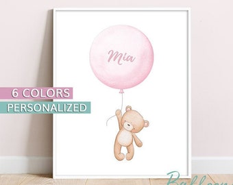 bear nursery decor girl