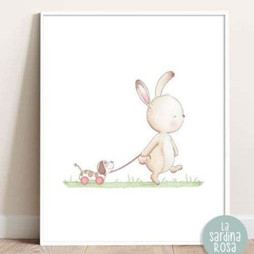 Baby Room Wall Art Watercolor Nursery Print Baby Elephant Etsy