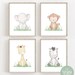 Safari Baby Animal Prints, Nursery Wall Art, Jungle Animals Print Set ...