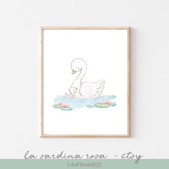 Affiche Chambre Fille Cygne Aquarelle Poster Enfant Etsy Affiche Chambre Fille Cygne Aquarelle Poster Enfant Etsy