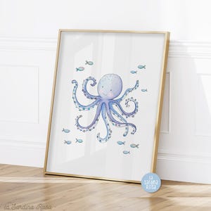 Set of 3 Under the Sea Wall Art, Ocean Nursery Decor, Nautical Nursery ...