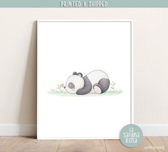 Affiche Panda Deco Chambre Enfant Poster Animaux Tableau Etsy Canada
