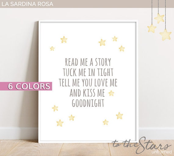 Read Me A Story Nursery Print Baby Room Wall Art Baby Etsy