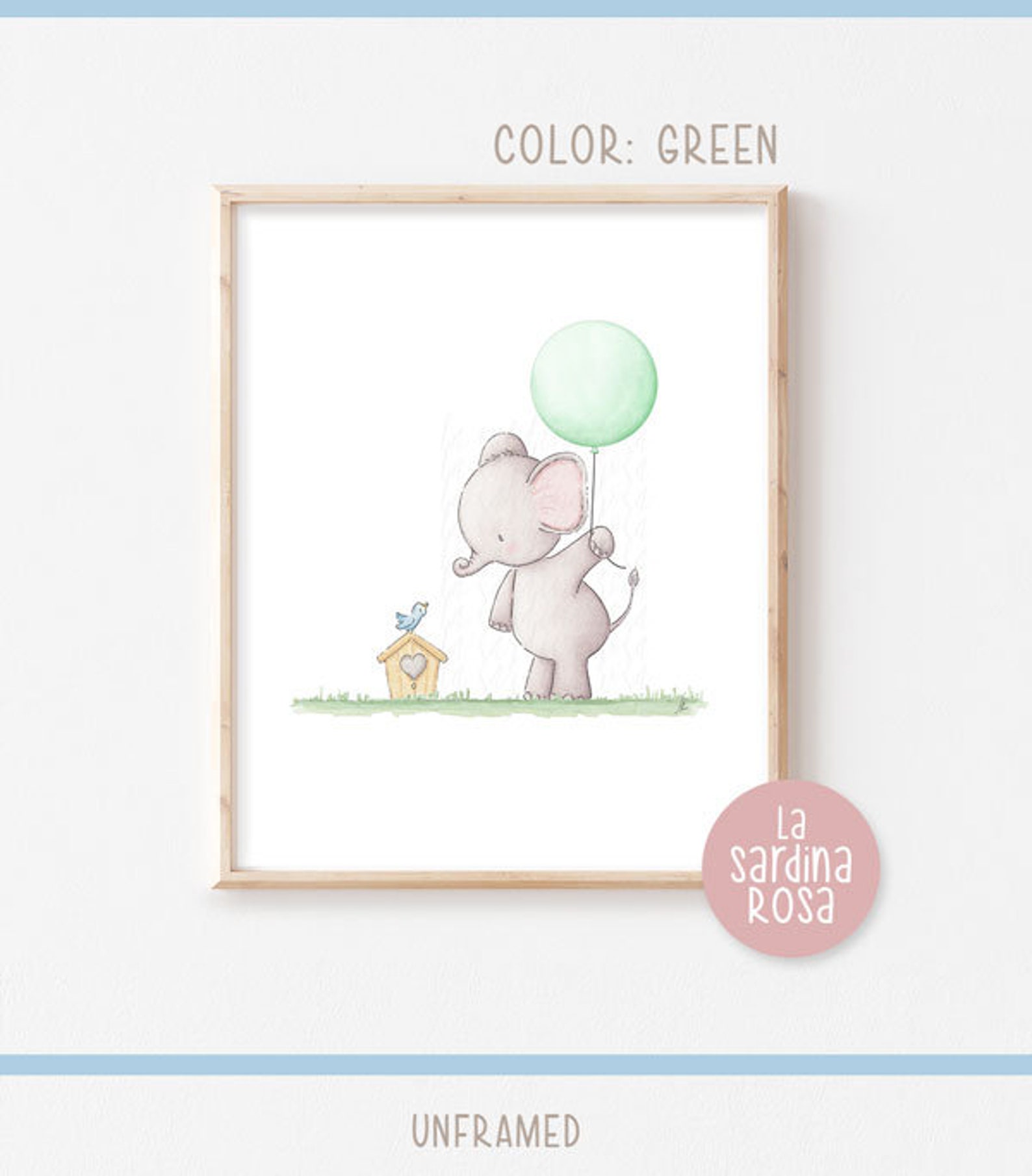 Girl Nursery Art Baby Elephant Nursery Decor Baby Girl Room Etsy