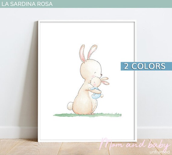 Affiche Chambre Enfant Poster Lapin Deco Chambre Bebe Etsy