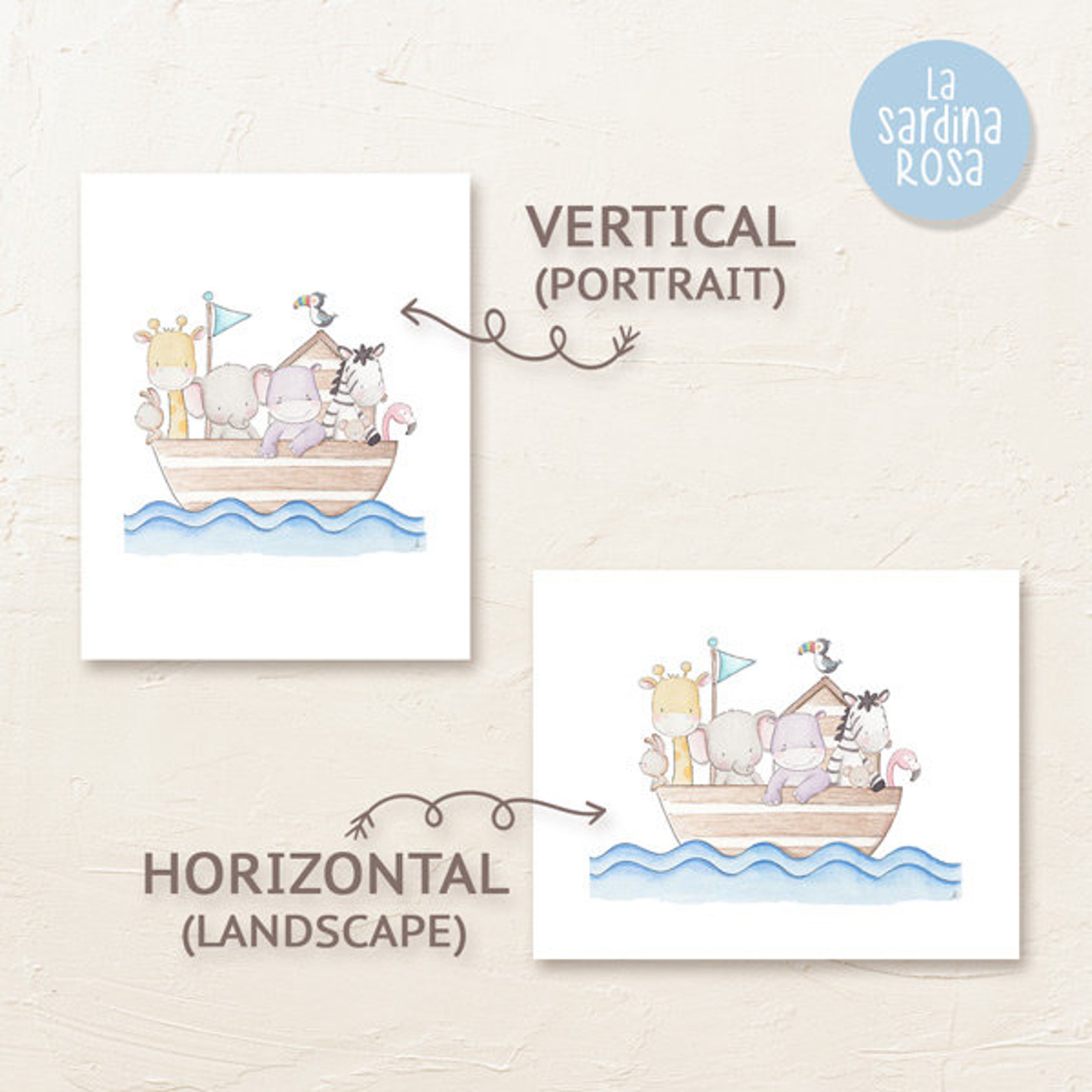 Zoo Animal Nursery Art Baby Print Watercolor Zoo Animals Etsy