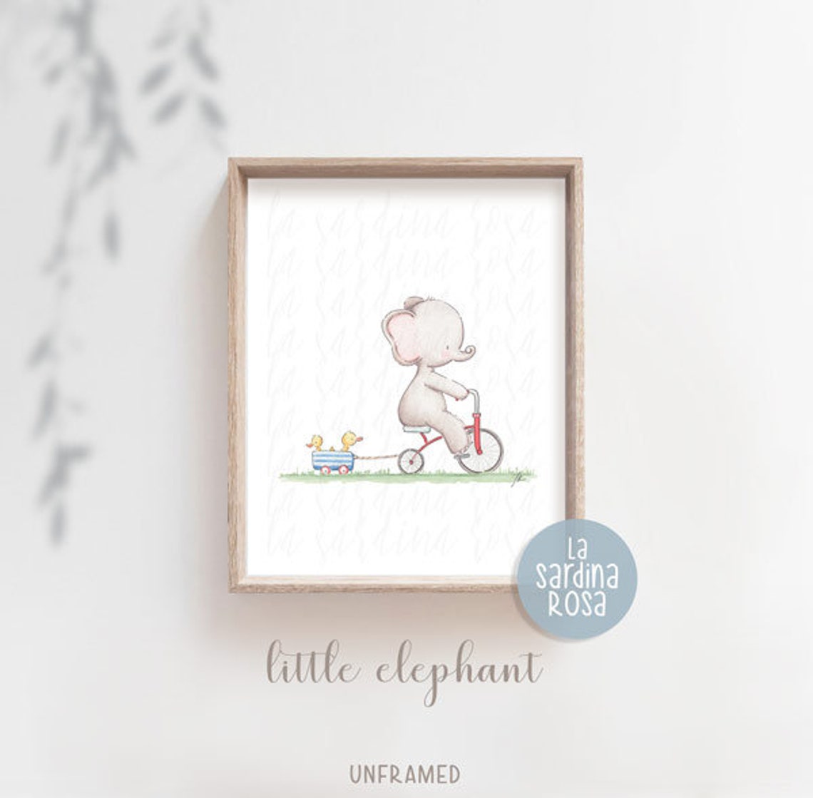 Baby Elephant Nursery Decor Kids Room Wall Art Elephant - Etsy