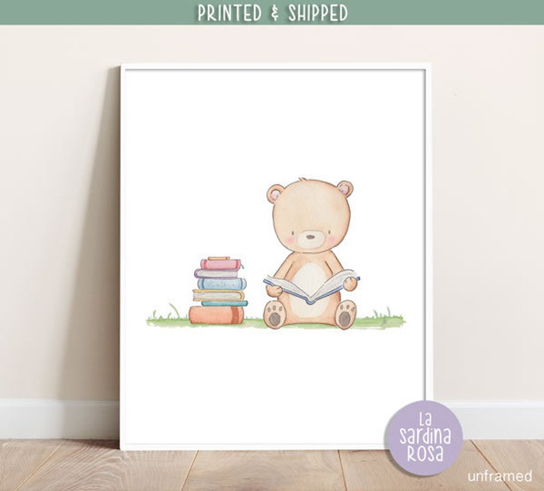 Baby Bear Nursery Wall Art Baby Room Print Kids Room Decor Etsy