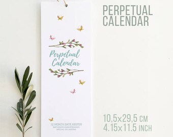 Perpetual Birthday Calendar, Family Birthdays Board, Floral Wall Calendar,  12 Month, Birthday Gift for Her, Hanging Printed Calendar - Etsy