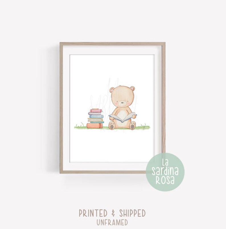 Baby Bear Nursery Wall Art Baby Room Print Kids Room Decor Etsy