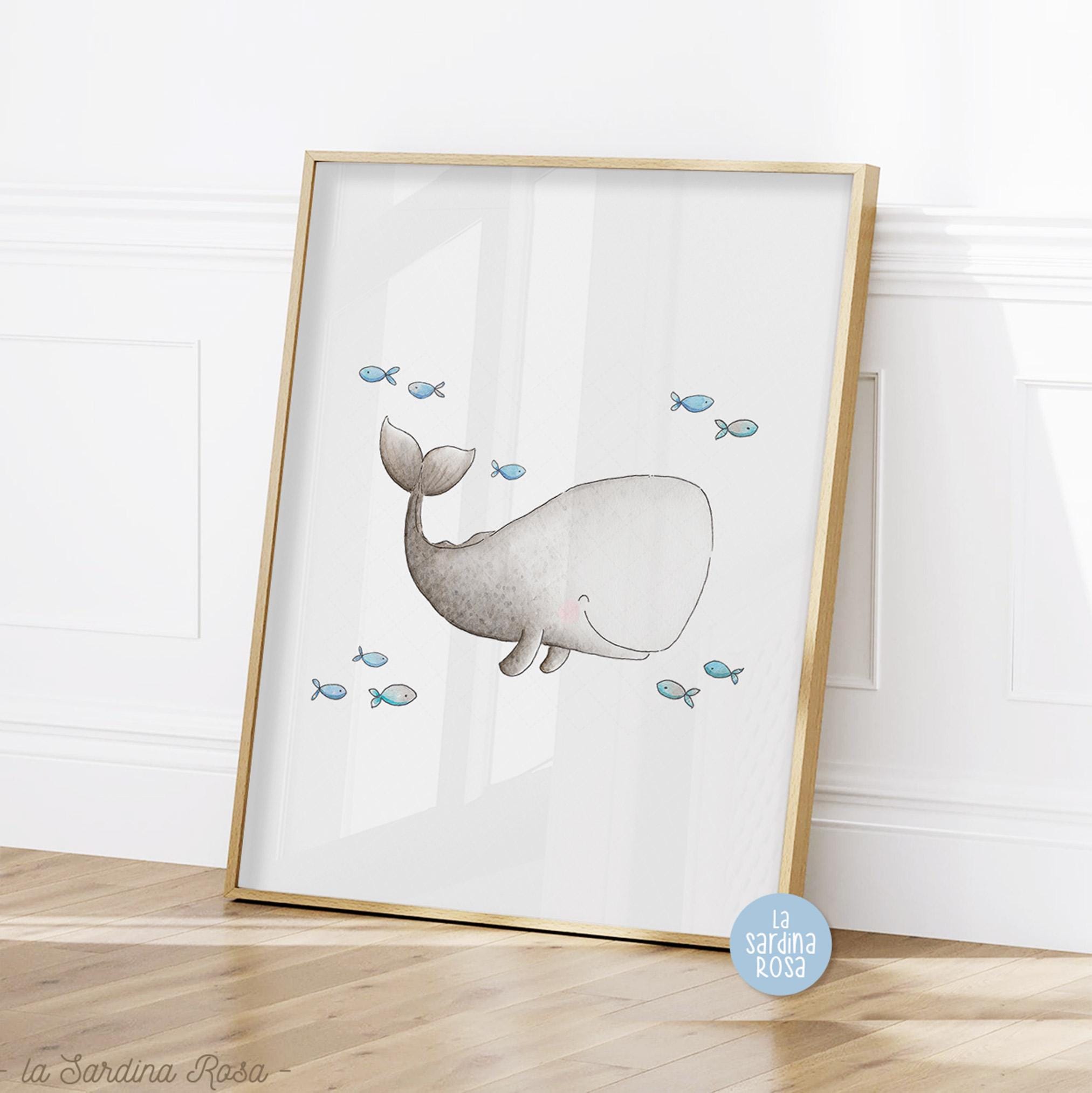 Ocean Nursery Print Set, Whales Wall Art, Under the Sea Animals ...