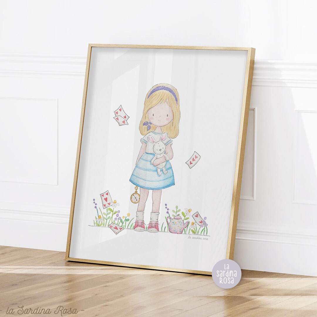 Girl Nursery Print, Alice in Wonderland Wall Art, Baby Girl Room Decor ...