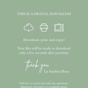 Elephant Baby shower guest book fingerprint, Gender neutral, Safari theme, Printable thumbprint Guest book, Signature Christening guestbook. image 6