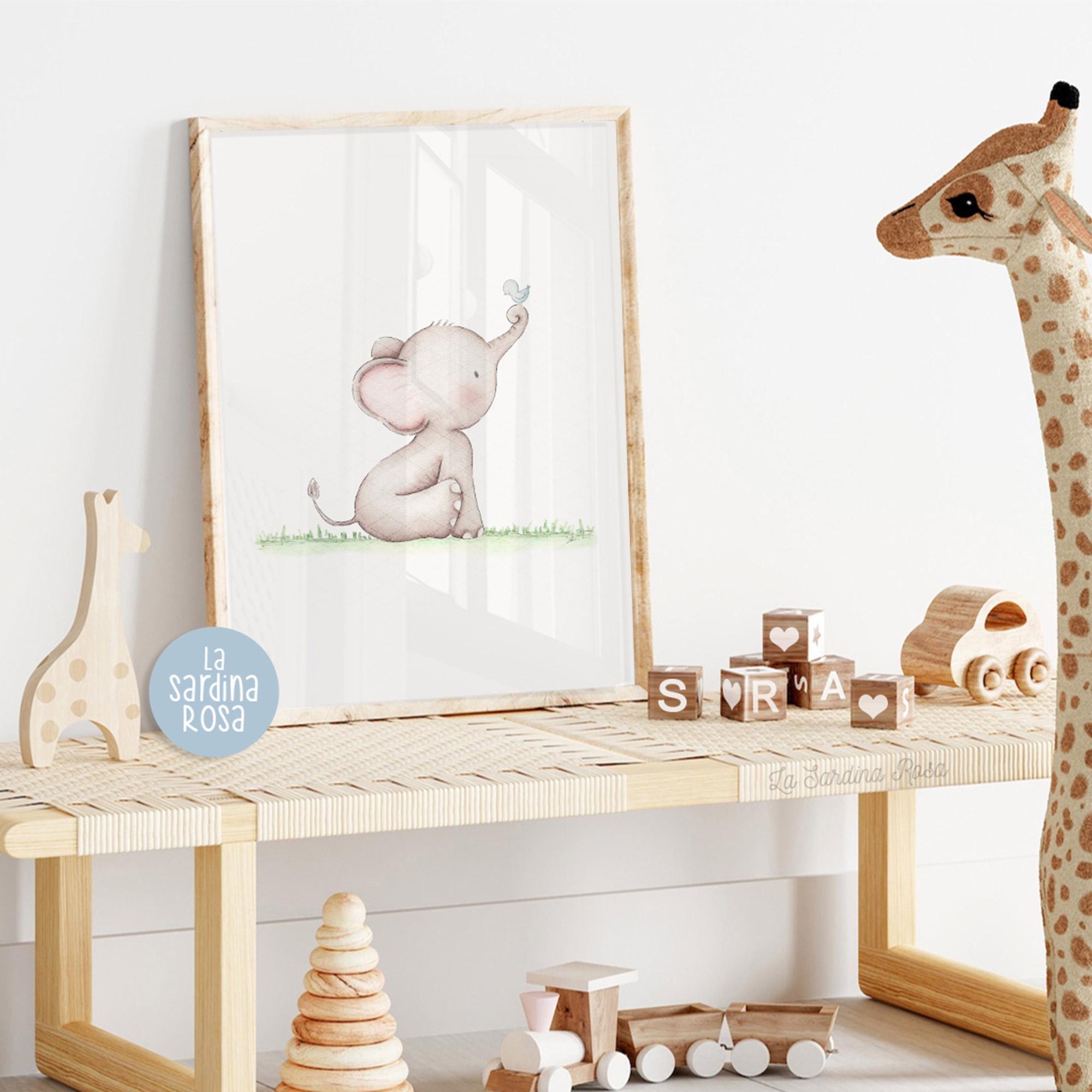 Elephant Nursery Print, Baby Room Decor, Elephant Wall Art, Baby Safari ...