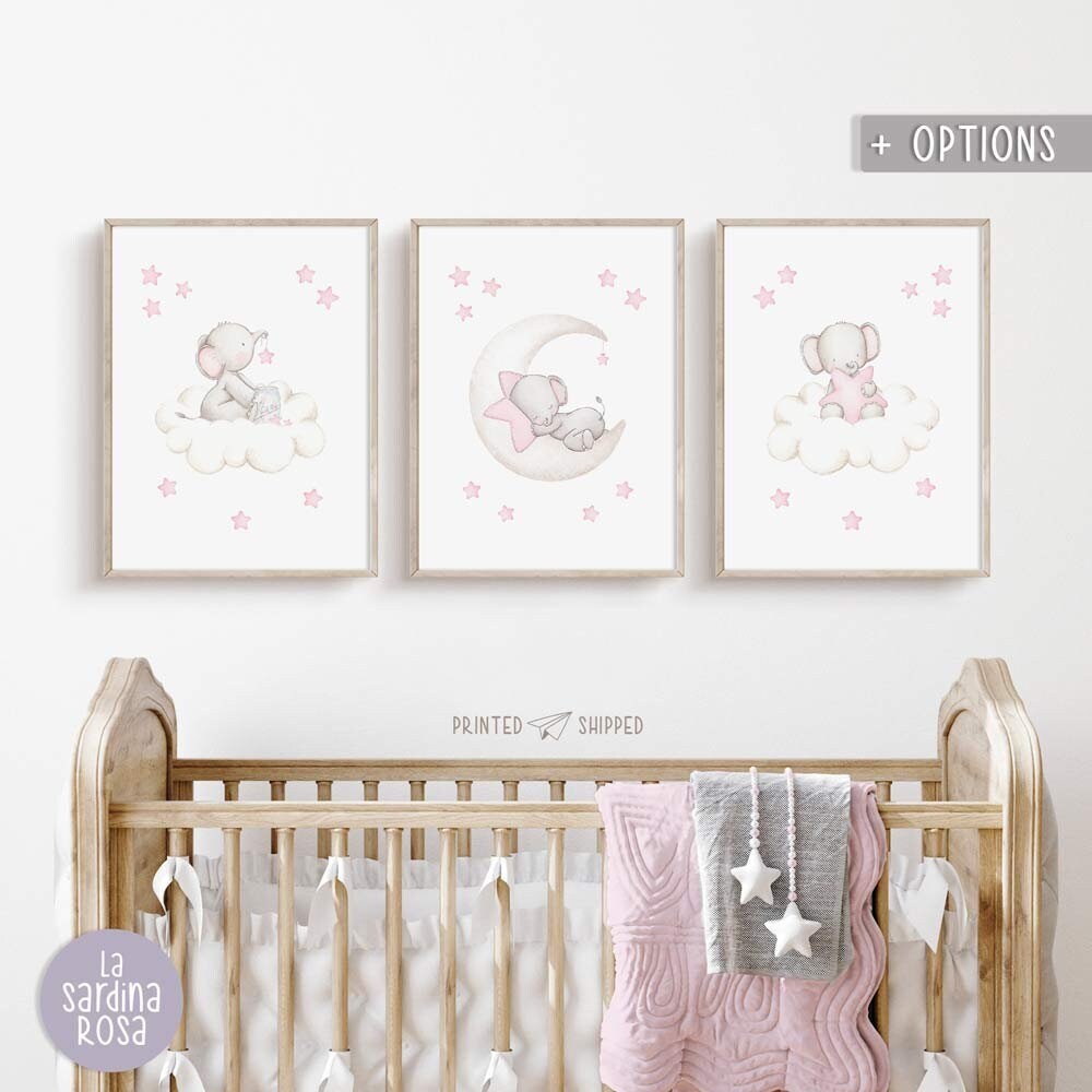 Lot de 3 affiches chambre enfant