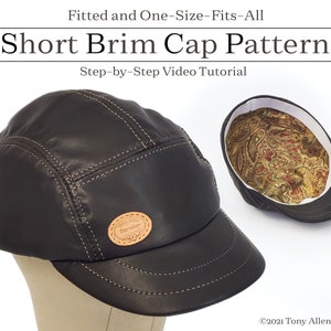 Short Brim Cap Pattern (Digital) Hat pattern