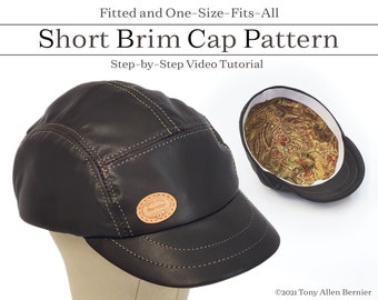 Short Brim Cap Pattern (Digital) Hat pattern