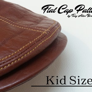 Kids and Infant Flat Cap Digital Pattern with Instructional Video.
