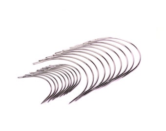 Curved needles (curved harness needles) pack of 20