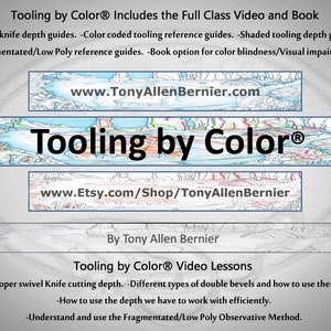 Wie man ein beliebiges Bild in Leder einarbeitet, Tooling by Color® Digitaler Online-Anleitungskurs.