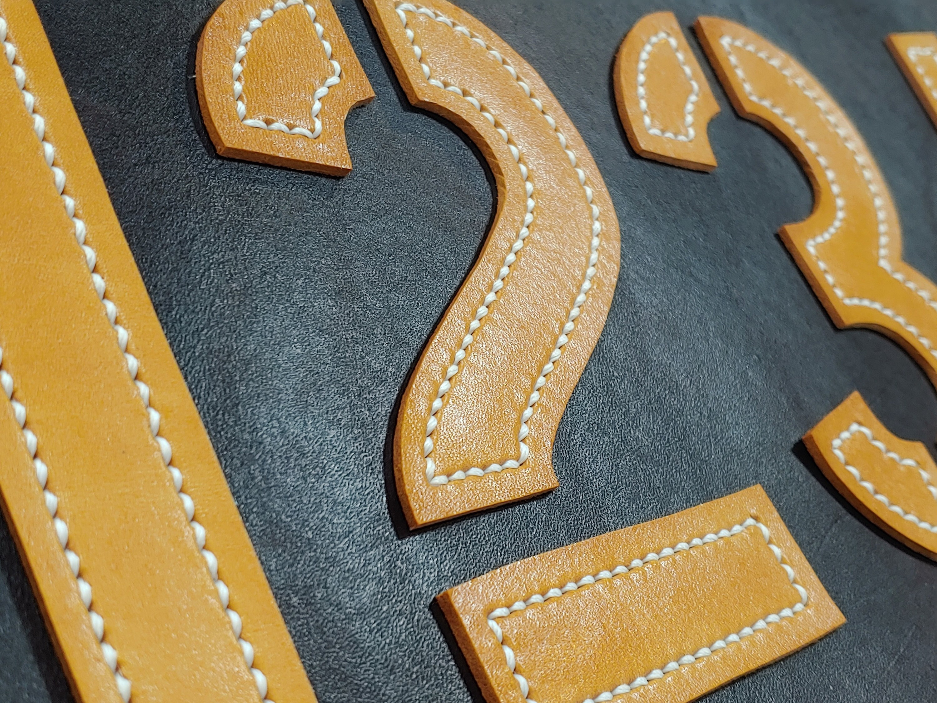 Leather Alphabet Leather Patterns Etsy España