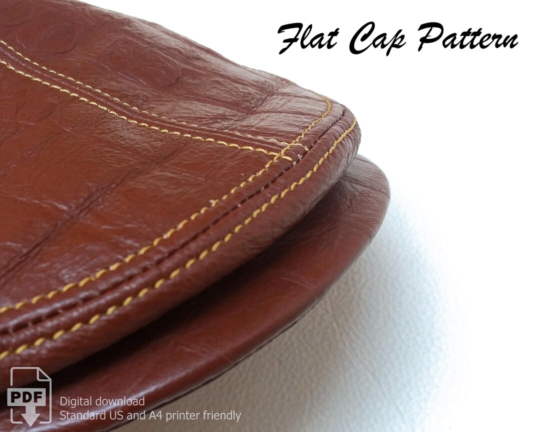 Flat Cap Pattern With Instructional Video. - Etsy