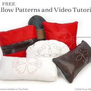 Pillow Patterns, Easy Kit Patterns and Machine Patterns, Leather working patterns, and sewing patterns.