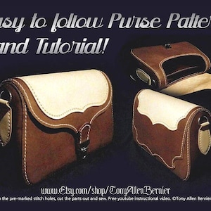 Portemonneepatroon en zelfstudie, Leathercrafting-portemonneepatroon.