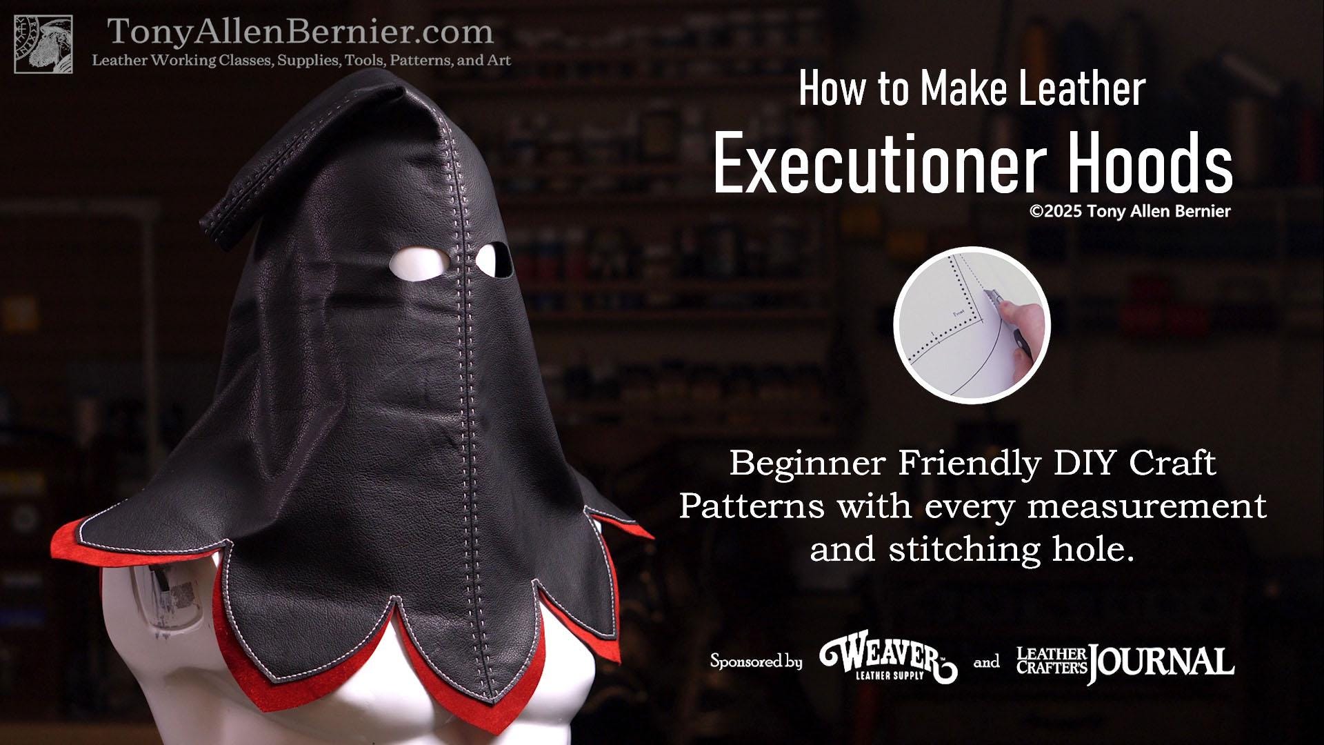 Executioner Robe Pattern Leather Executioner Mask Patterns. DIY Leathercraft and Sewing Machine ...