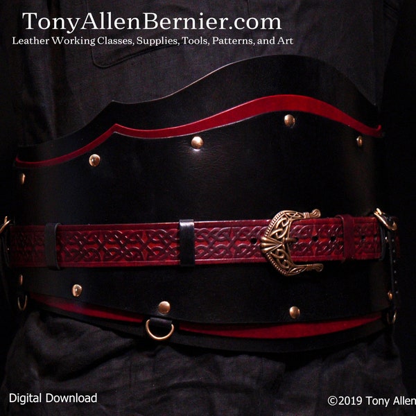 Leather Kidney Belt Pattern.