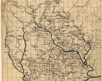 1876 Map of Madison County Kentucky Richmond | Etsy