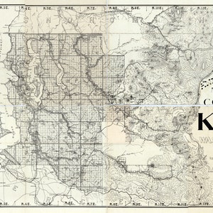 Carte du comté de King, Washington, 1894