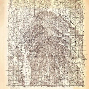 1921 Topo Map of Tupelo Mississippi Quadrangle