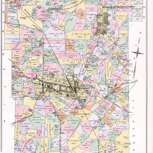 1891 Map of Richland Township Bucks County Pennsylvania