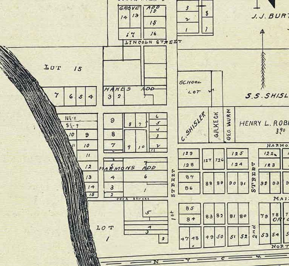 1905 Map of Oakwood Paulding County Ohio Etsy UK