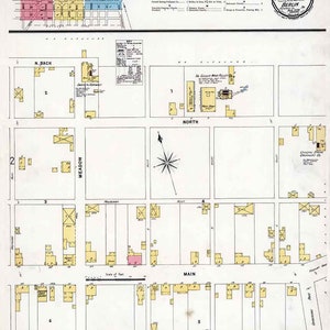 Sanborn 1898 Plan de Berlin, comté de Somerset, Pennsylvanie