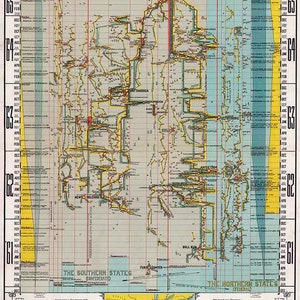 1861 Map of the Civil War Journey