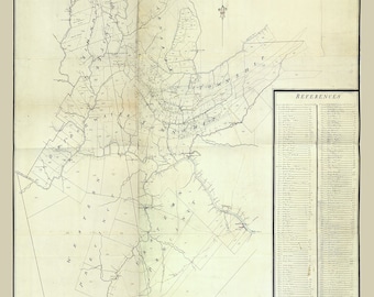 1766 Map of Somerset County New Jersey