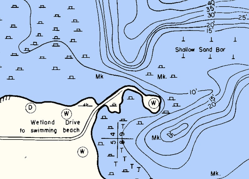1966 Map of Little Muskego Lake Waukesha County Wisconsin Etsy