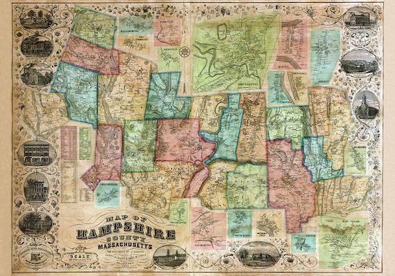 Hampshire County Map-Paper