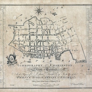 1788 Map of Charleston South Carolina