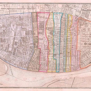 1861 Map of St Louis Missouri