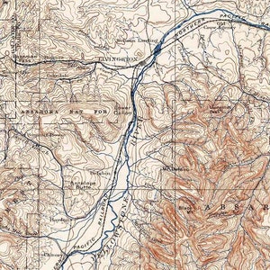 1893 Topo Map of Livingston Montana Absaroka National Forest Crazy ...