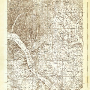 1924 Topo Karte von Kiesbett Alabama Quadrangle
