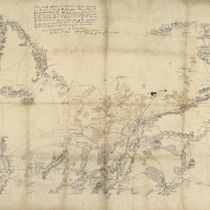 1862 Carte du comté de Culpeper en Virginie