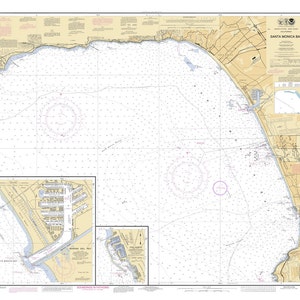 2010 Nautical Map of Santa Monica Bay King Harbor California